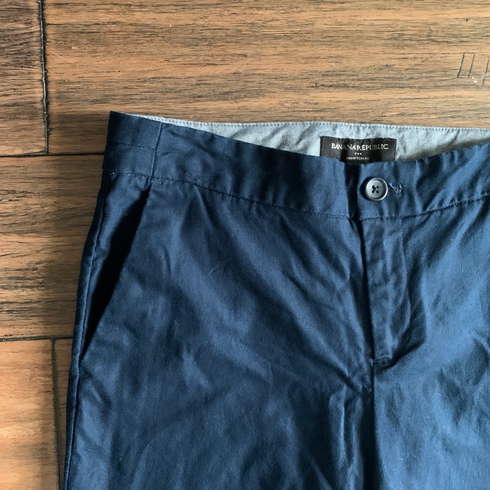 Banana Republic Hampton Fit Navy Blue Pant - Picture 6 of 8
